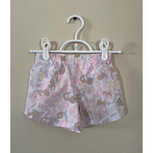 Adidas Girls 2T Pink Camouflage Activewear Shorts Elastic Waist Regular Fit